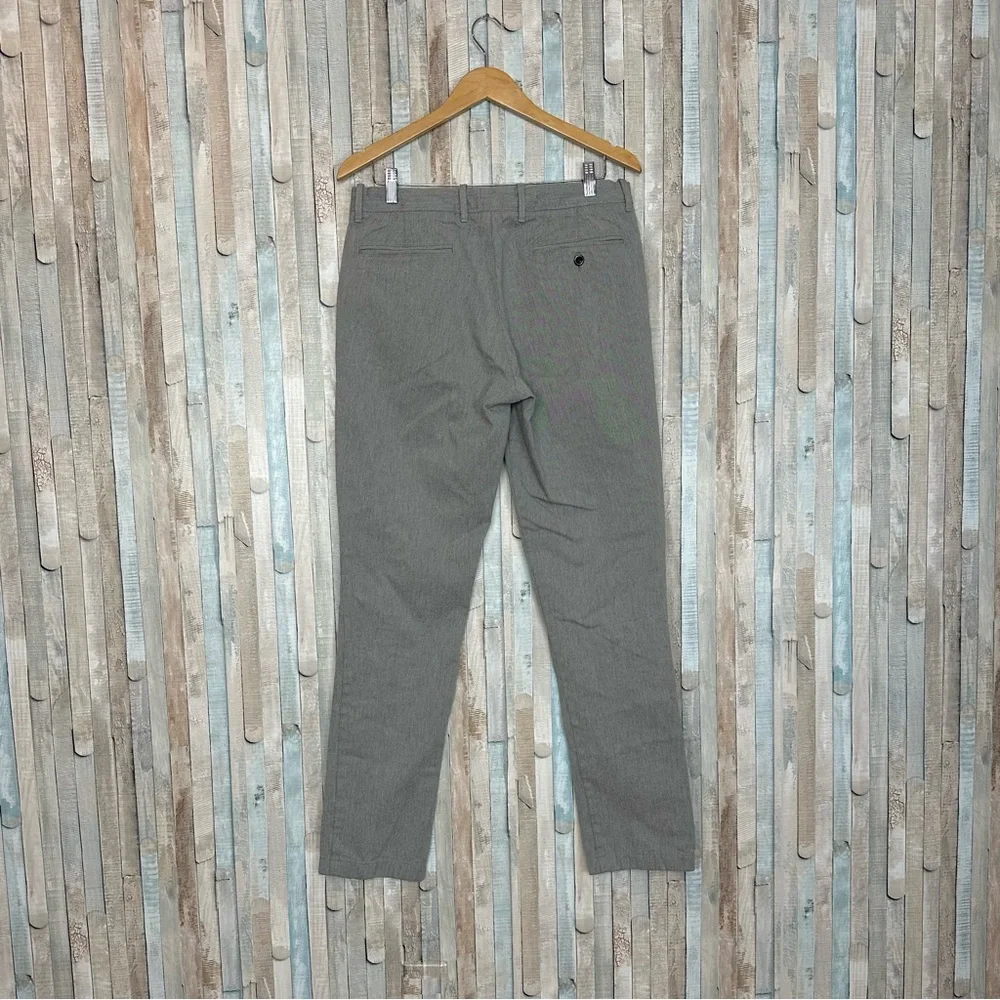 J Crew 32 Gray Brushed Cotton Melange Twill 770 Pant Trouser Straight Fit Leg‎ - Picture 4 of 11